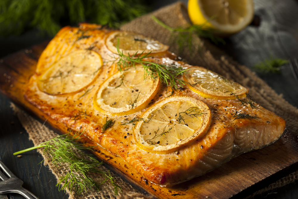 Salmon and lemon