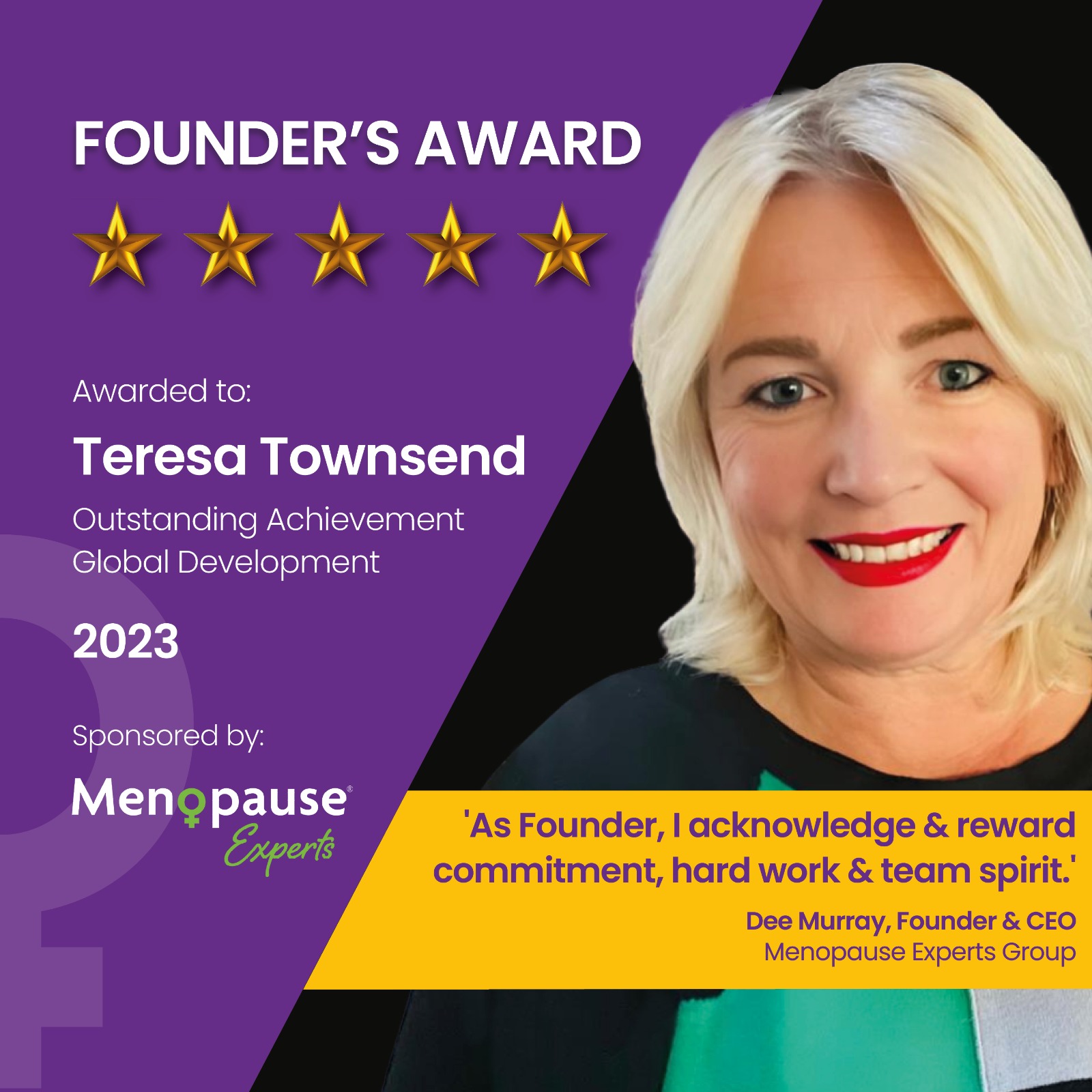 Founders Award Teresa Townsend