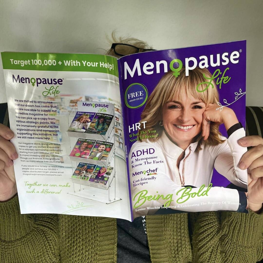Corporate team discussing sponsorship opportunities for Menopause Life.